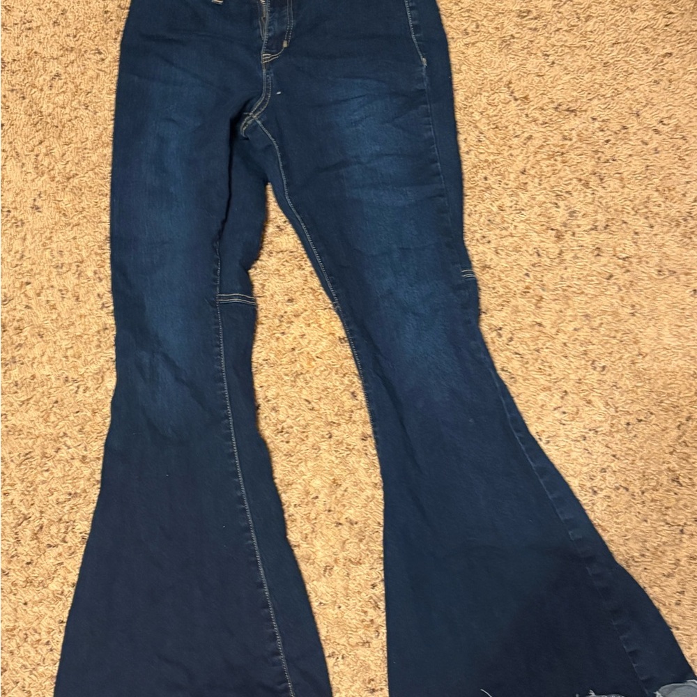 Stylish Blue Flare Women Jeans
